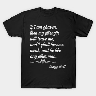 Beard Gift Funny Biblical Quote T-Shirt